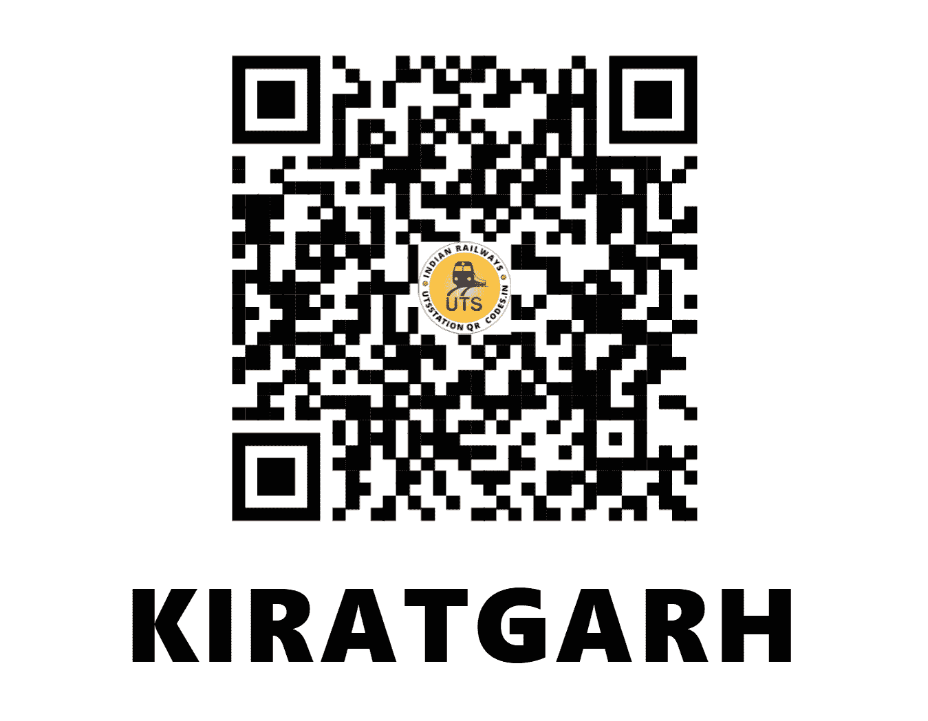 UTS QR Code for KIRATGARH - KRTH (CR - MADHYA PRADESH)